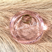 luxury engraved ring dish