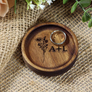 wood ring dish holder for rings men or women