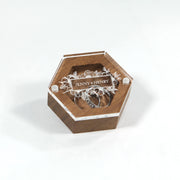 personalized custom engraved wood ring box with acrylic magnetic lid