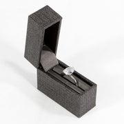 small discreet grey ring box for engagement