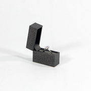 super slim discreet grey proposal ring box