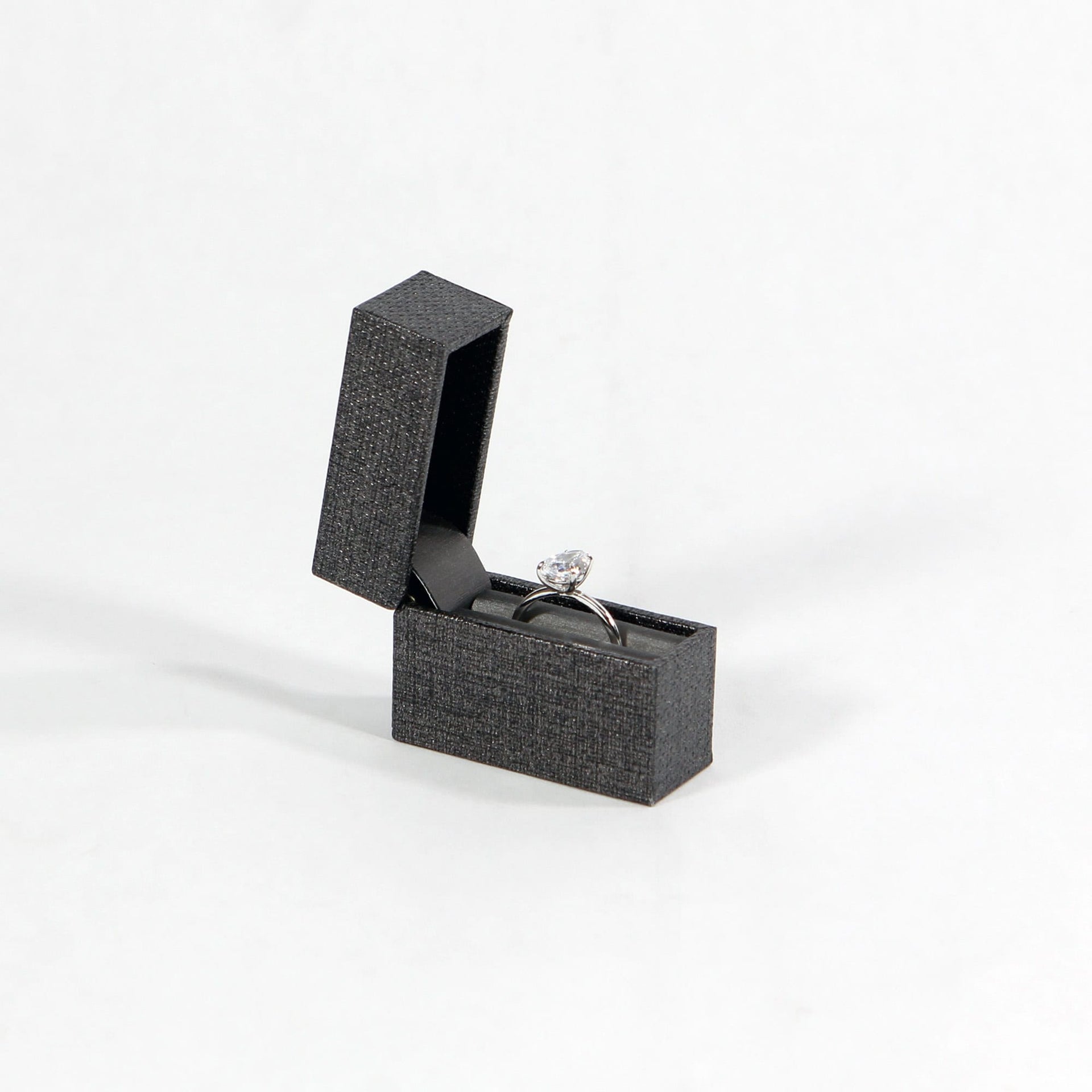 super slim discreet grey proposal ring box