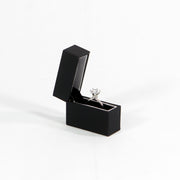 hidden slim super slim proposal ring box in black