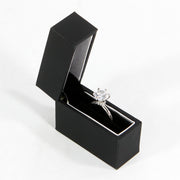 slim black ring box for engagement ring