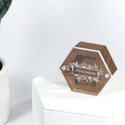 hexagon acrylic ring box