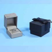 modern leather ring box great for wedding and proposals , engagements