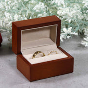 custom engraved double ring box, wedding bands ring box, ring box for wedding, ring box for ceremonies, ring bearer box, laser engraved wood ring box