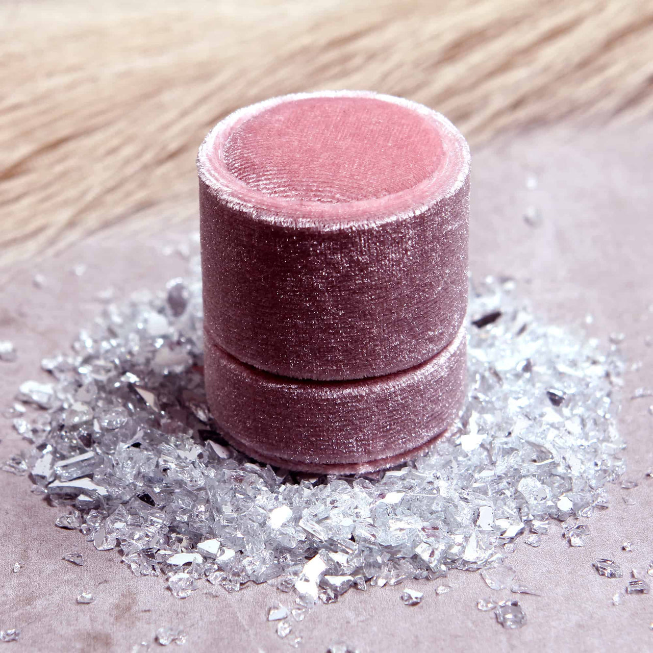 This is one of our classic ring box. Crafted from velvet this pink ring box is the perfect answer for weddings, engagements, proposals and more. Comes in a gift ready box