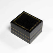 Black ring box for wedding ceremony
