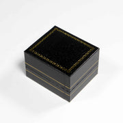 Black ring box for wedding ceremony 