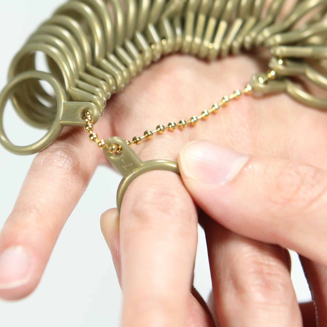 finger ring sizer gauge
