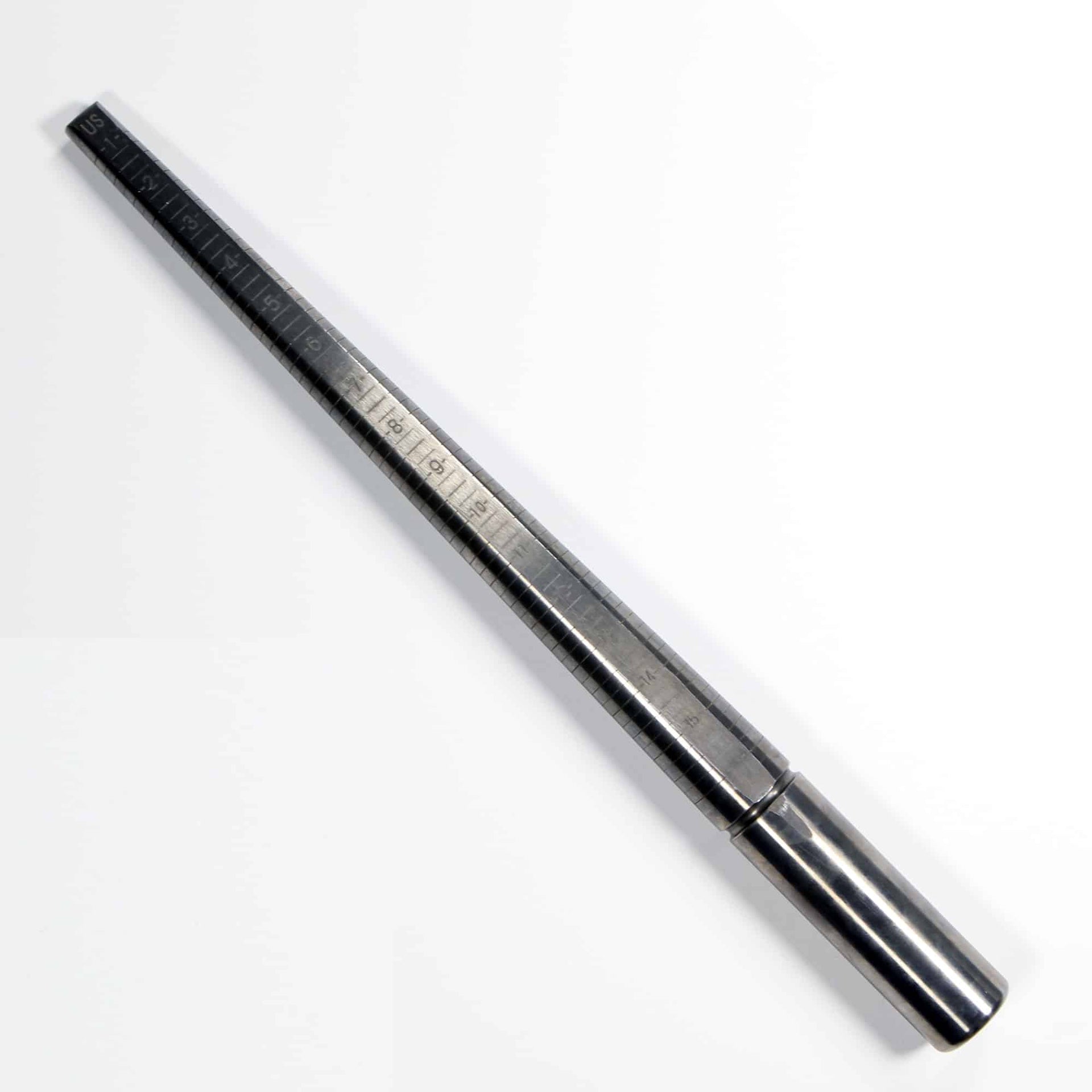 Metal ring measuring stick to accurately gauge the perfect ring size