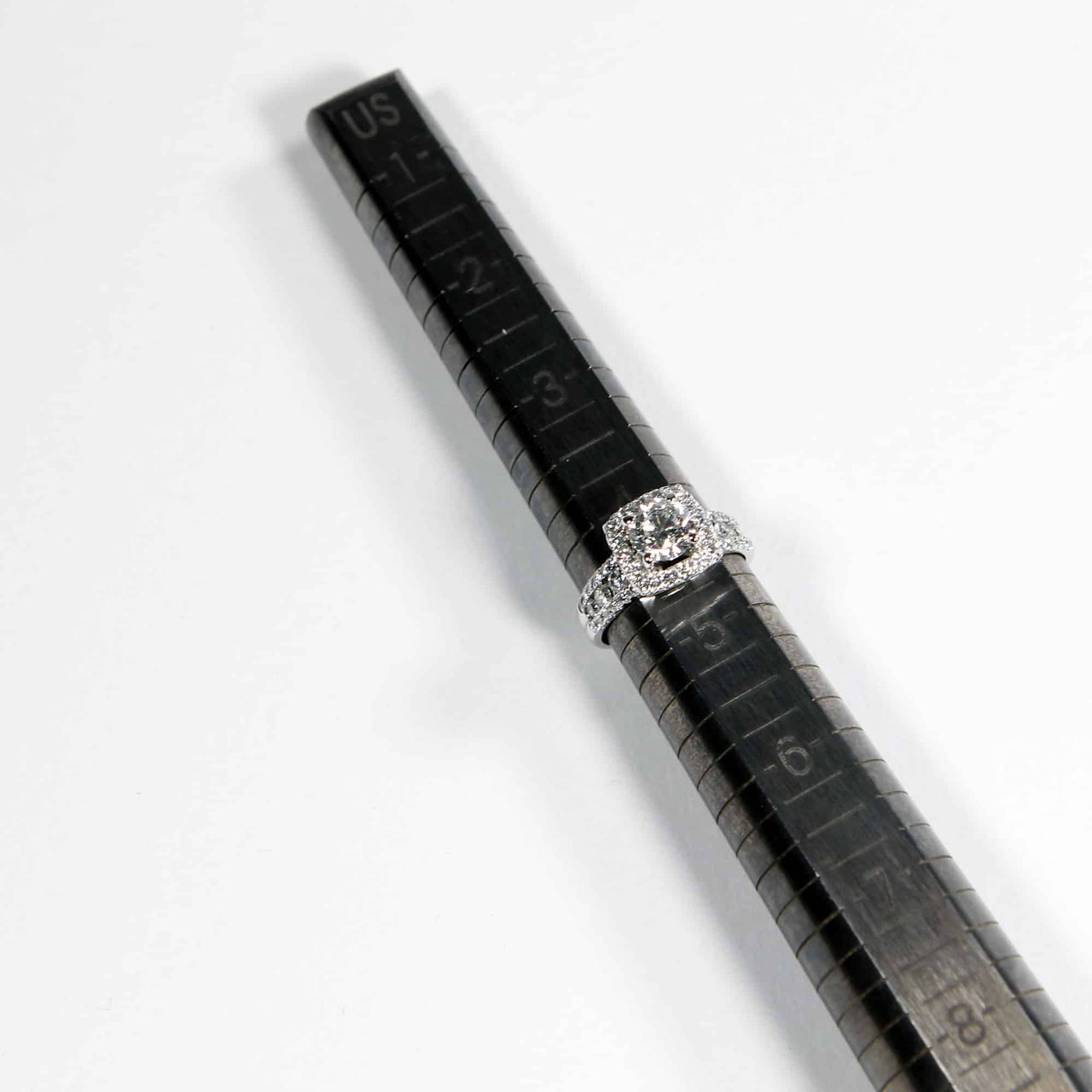 Metal ring measuring stick to accurately gauge the perfect ring size