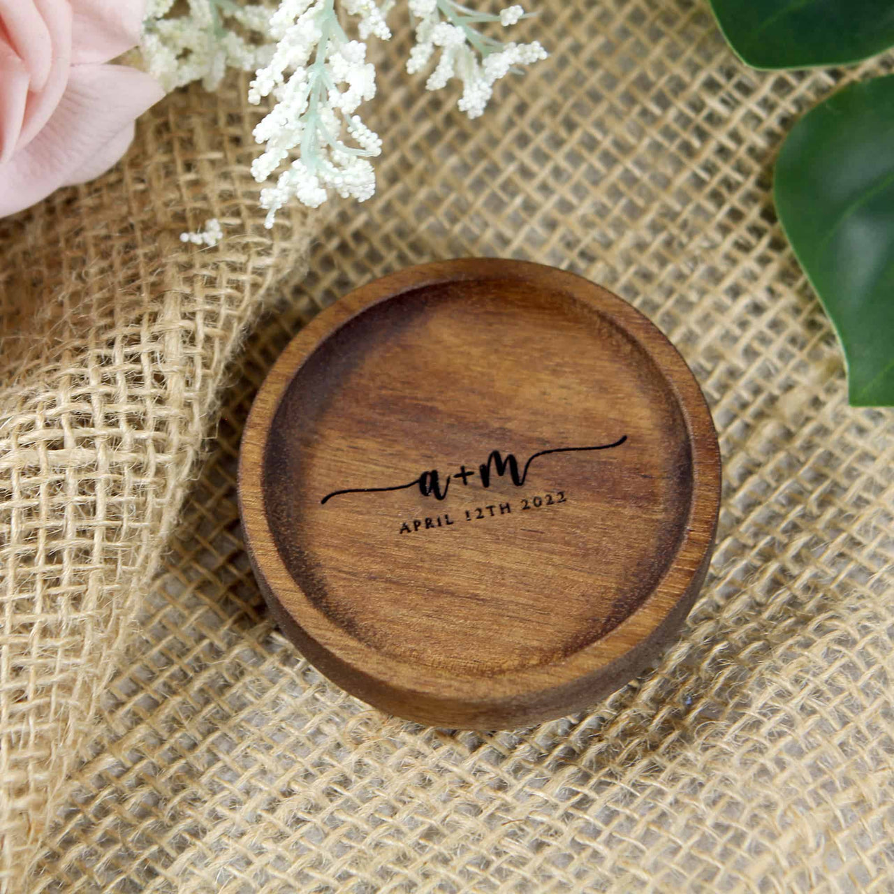 monogram ring dish custom engraved