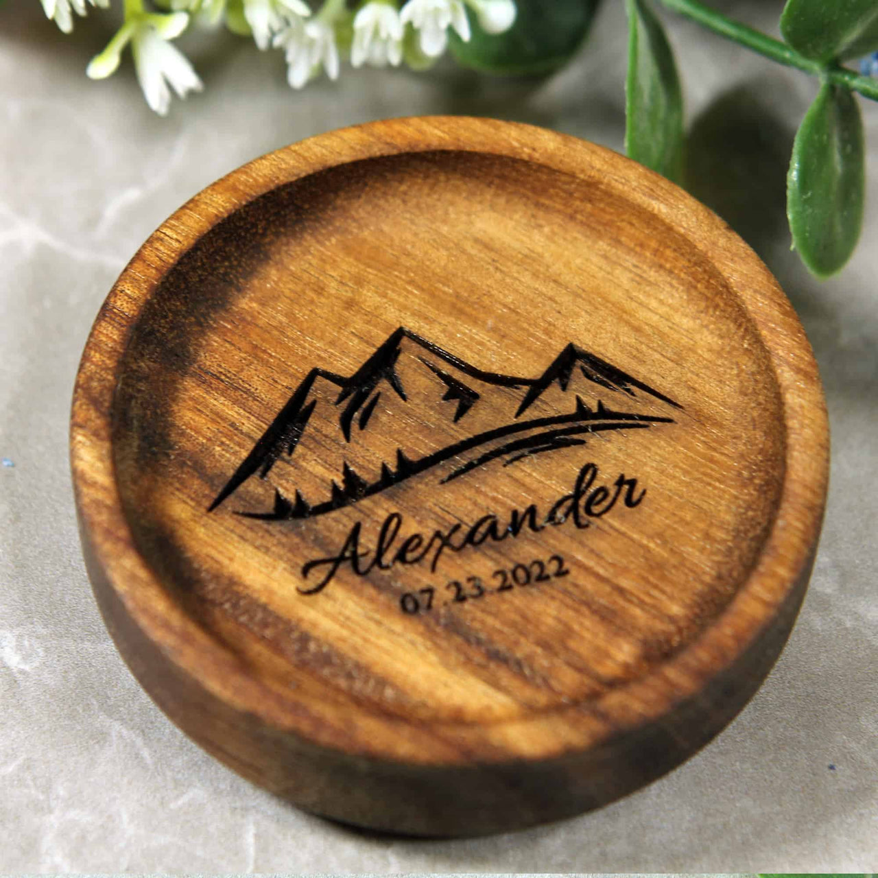 engraved ring dish