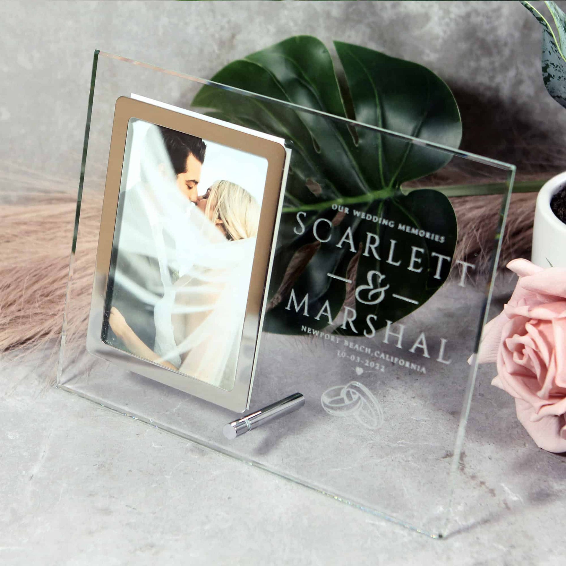 personalized wedding photo frame 