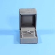modern leather ring box great for wedding and proposals , engagements