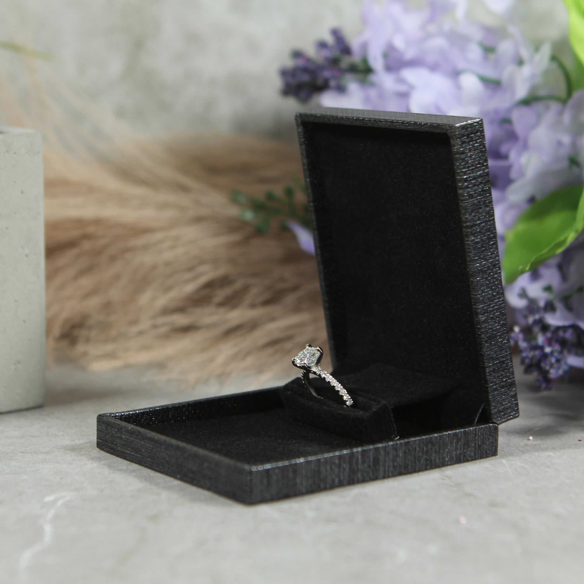 Slim on sale ring box