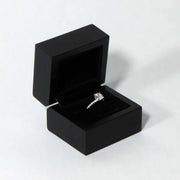Black wooden ring box perfect for proposals and engagements, dark wood ring box, black ring box, classic black ring box