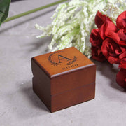 Custom engraved wood ring box , choose your own design !