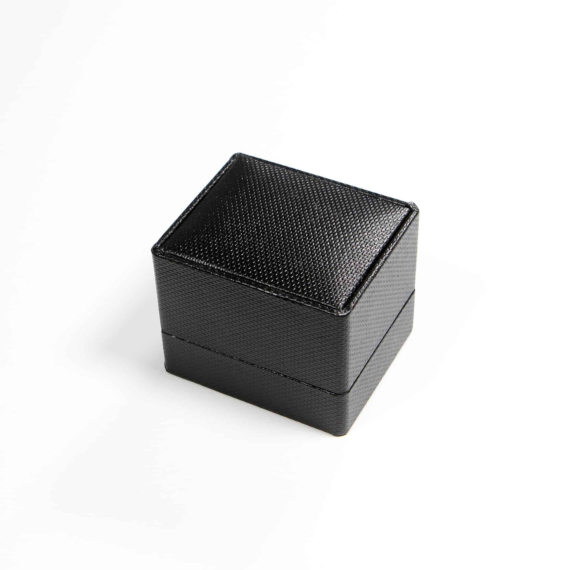 This is a modern black  ring box that has a built in led light pointed down at the ring. Great for weddings, proposals, ,engagements or just to show off your gems!