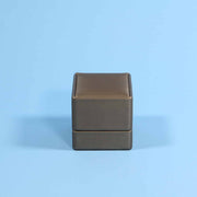 luxury bronze leather ring box